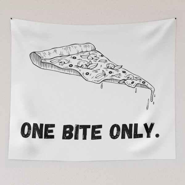 Item preview, Pizza rules -One Bite Only  designed and sold by BohoMoon.