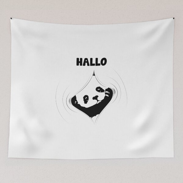 Item preview, Small Shy Panda Says Hello A Cute Panda Hides Itself designed and sold by Paulina Vanlife.