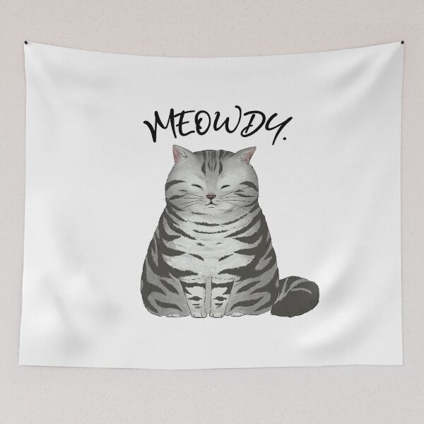 Item preview, Funny Gift For Cat Lovers Meowdy designed and sold by Suhy.