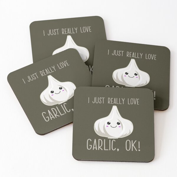 Item preview, I Just Really Love Garlic Ok! Kawaii Garlic Gift designed and sold by Kawaiindoodle.