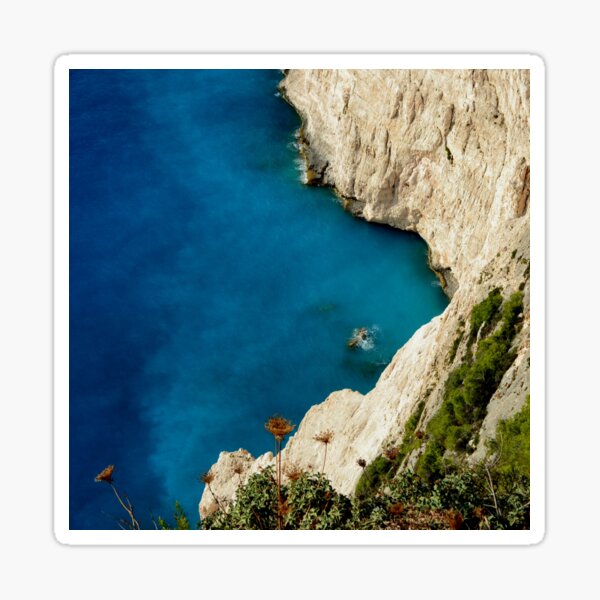 Meer, Griechenland, Zakynthos, Felsen, Türkis, Wasser, Sommer Sticker