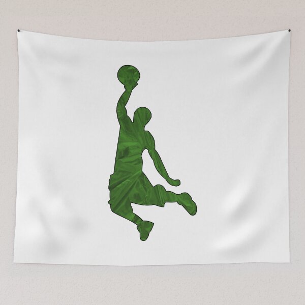 Item preview, Green Dunking Basketball Silhouette designed and sold by Express YRSLF.