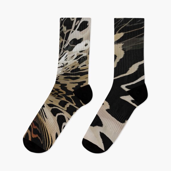 Item preview, Black and beige color spill - multilayered abstraction  designed and sold by wiwiart.