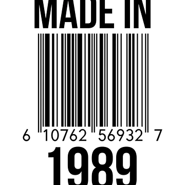 Artwork thumbnail, Made In 1989 by RandomStuffShop