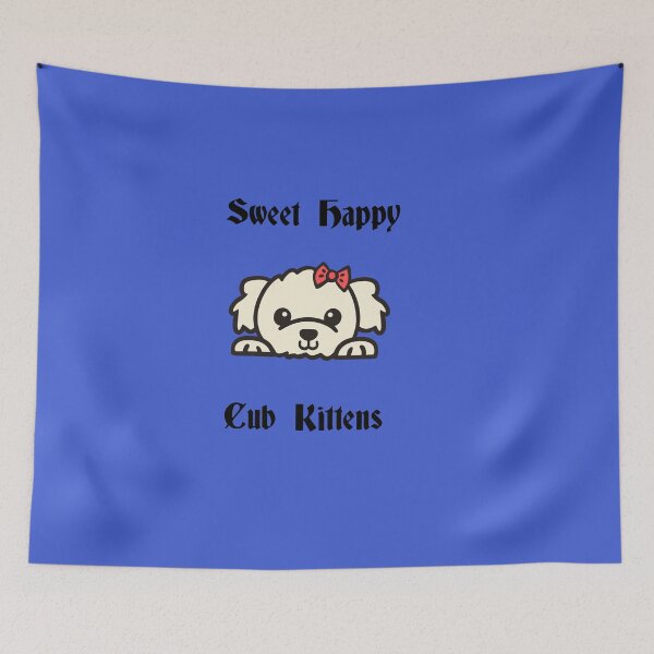 Item preview, Blue sweet happy cub kittens designed and sold by DamaliePierre.