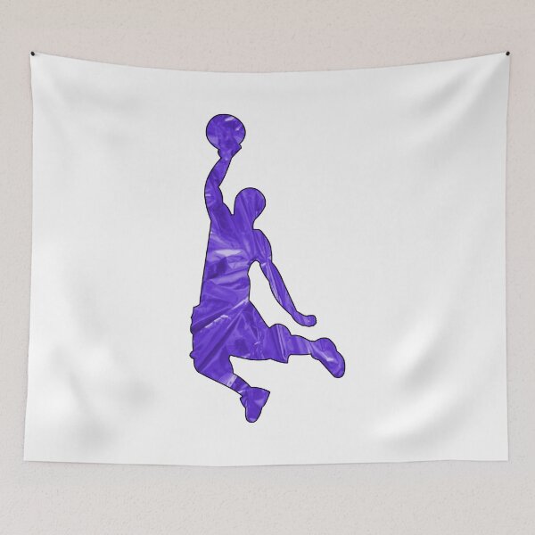 Item preview, Purple Dunking Basketball Silhouette designed and sold by Express YRSLF.