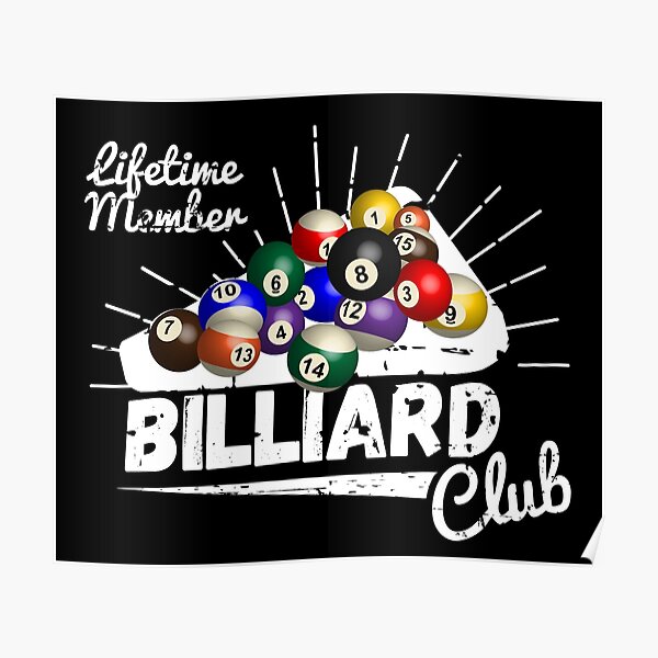 Poster Billiard Redbubble