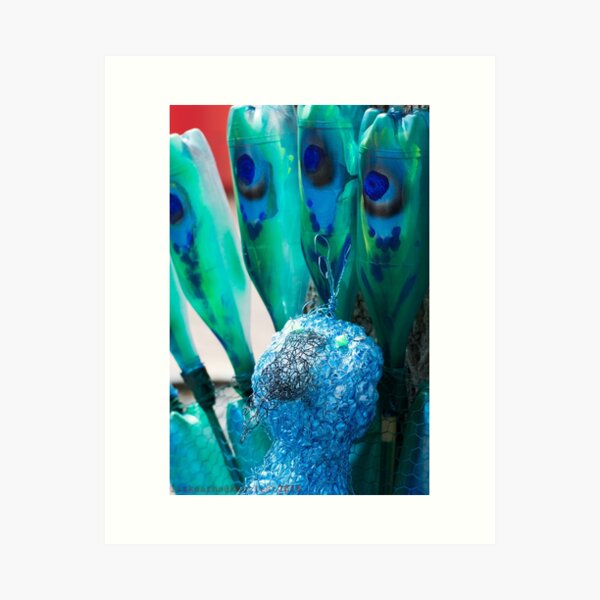 Recycled Peacock at Kettfest2015 Art Print