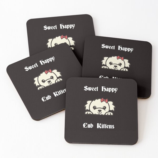 Item preview, Black sweet happy cub kittens designed and sold by DamaliePierre.