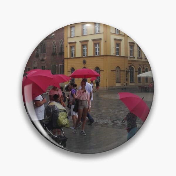 Item preview, Dark pink umbrellas in Wroclaw, Poland designed and sold by wineandwords.