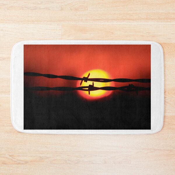 Item preview, Kansas Sunset with the Sun and a barbwire silhouette. designed and sold by ROBERTDBROZEK.