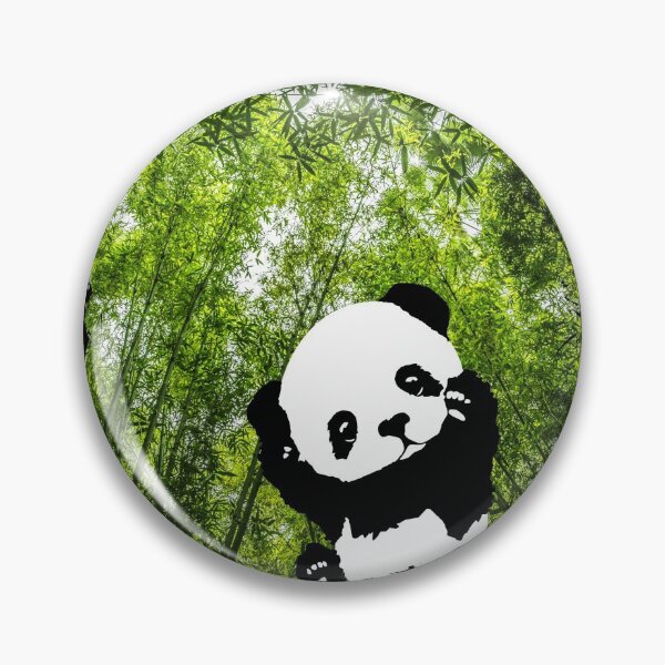 Item preview, A Happy Panda In A Forest With Bamboo Trees designed and sold by Paulina Vanlife.