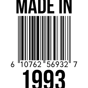 Artwork thumbnail, Made In 1993 by RandomStuffShop