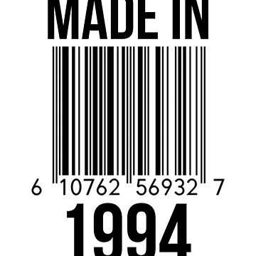Artwork thumbnail, Made In 1994 by RandomStuffShop