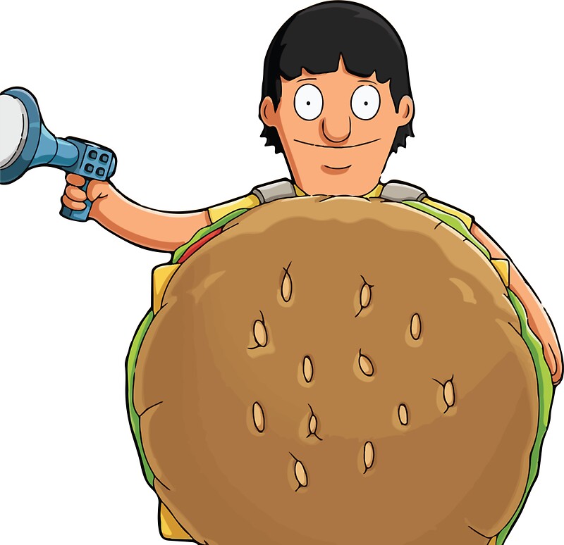 "Gene Belcher Keyboard Pattern Yellow" Stickers by Lucy 