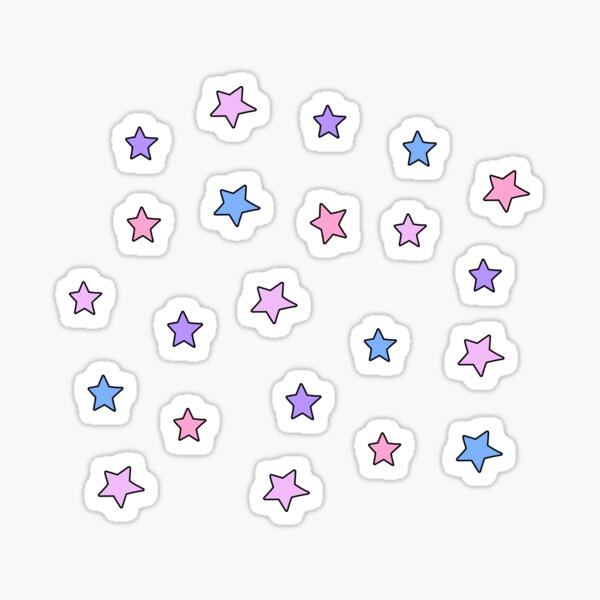 Purple Stars Sticker for Sale by CatieY