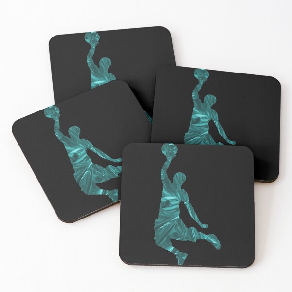 Item preview, Turqoise Dunking Basketball Silhouette designed and sold by Express YRSLF.