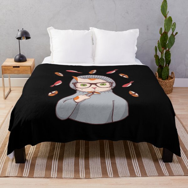 Item preview, Hipster Cat Eating Sushi designed and sold by OnepixArt.