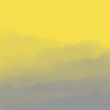 Artwork thumbnail, Pantone Ultimate Gray and Illuminating Watercolor Ombre (gray/yellow) by Design Minds Boutique