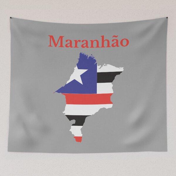 Item preview, Maranhao State Map Flag, Brazil designed and sold by marosharaf.