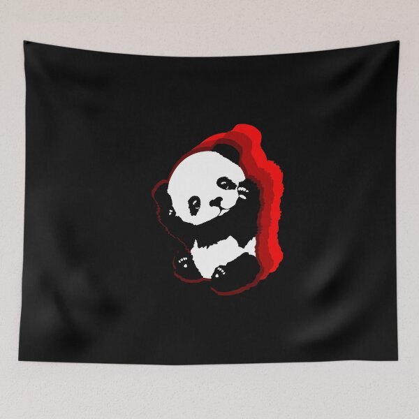Item preview, A Cute Small Panda With Red Shadows designed and sold by Paulina Vanlife.