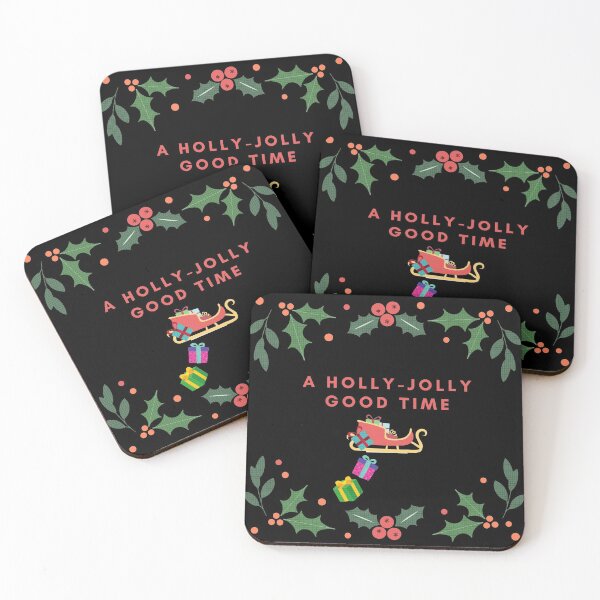 Item preview, A Holly Jolly Good Time In Black designed and sold by LuckyKermit.
