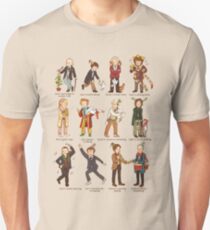 The Twelve Doctors of Christmas Unisex T-Shirt