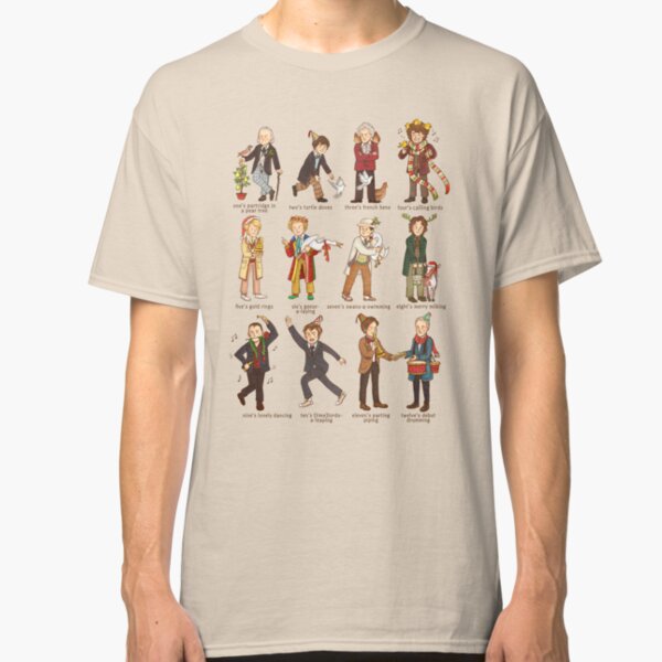 The Twelve Doctors of Christmas Classic T-Shirt
