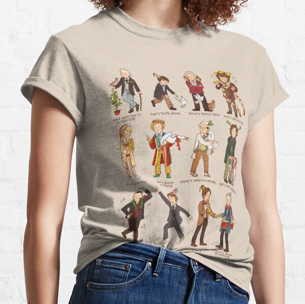 The Twelve Doctors of Christmas Classic T-Shirt