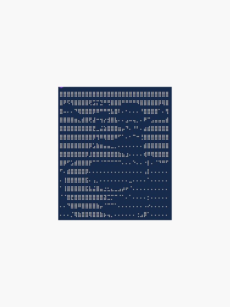 "ASCII Matrix Shrek" Sticker by DaniBlueFox Redbubble