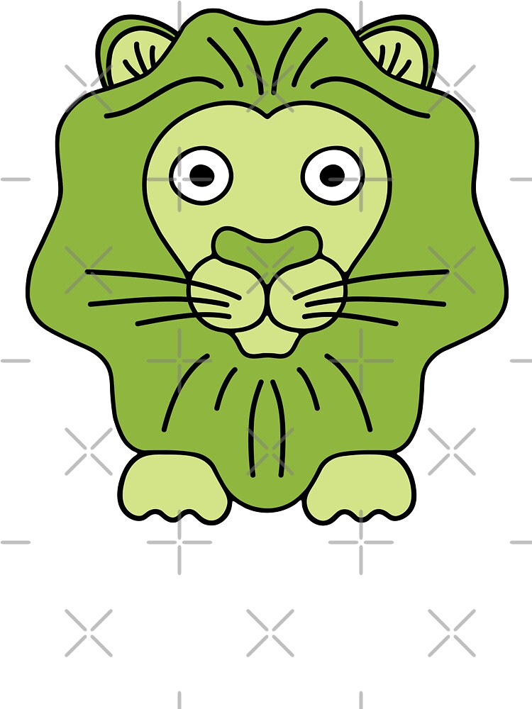 Camiseta para niños «León de dibujos animados lindo en un campo de dientes de León - verde y negro» de twistdesign | Redbubble Camiseta para niños «León de dibujos animados lindo en un campo de dientes de León - verde y negro» de twistdesign | Redbubble