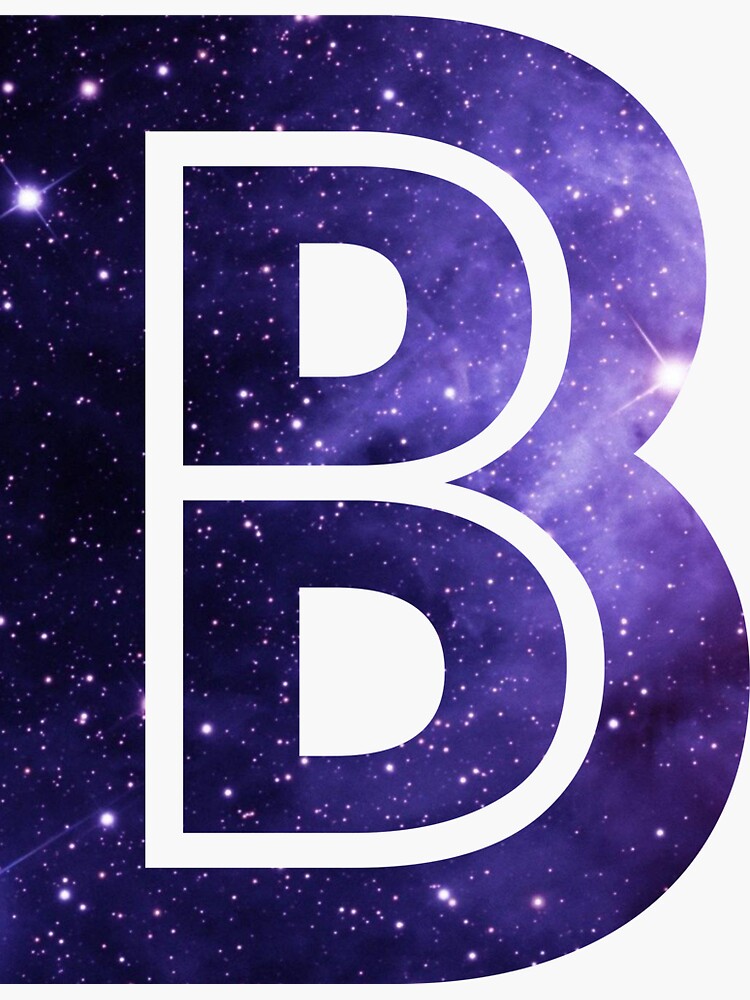 the-letter-b-space-sticker-by-alphamike-redbubble