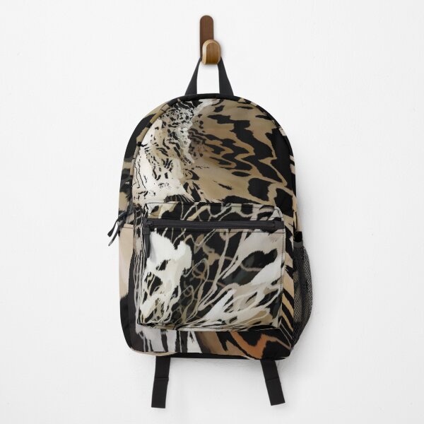 Item preview, Black and beige color spill - multilayered abstraction  designed and sold by wiwiart.