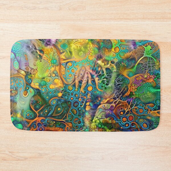 Item preview, Deepdream floral fractalize space abstraction designed and sold by blackhalt.