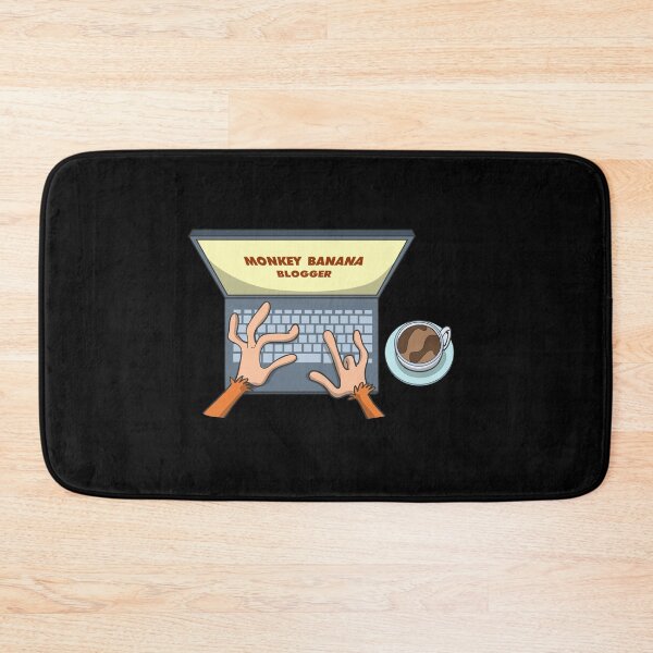Item preview, Blogger with pc and coffee designed and sold by Monkey Ful.