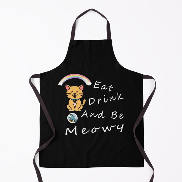 Item preview, Eat Drink And Be Meowy designed and sold by ishako online.