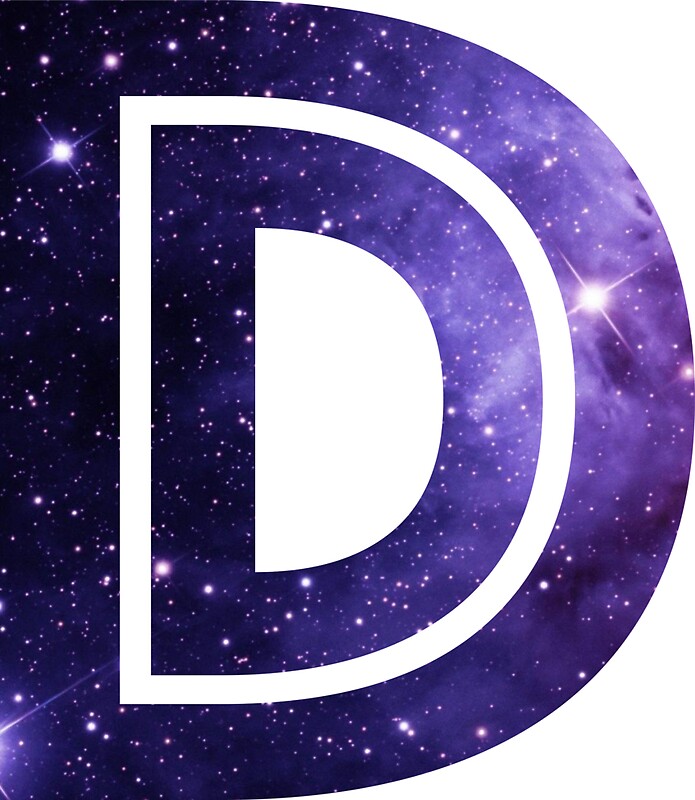 quotThe Letter D Spacequot Stickers by Mike Gallard Redbubble