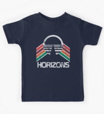 Camiseta para niños Vintage Horizons apenado logotipo en estilo retro vintage