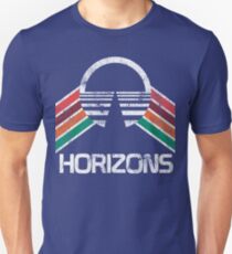 Camiseta ajustada Vintage Horizons apenado logotipo en estilo retro vintage