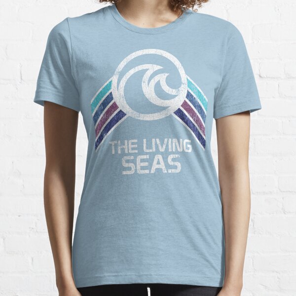 The Living Seas Distressed Logo in Vintage Retr Style Essential T-Shirt