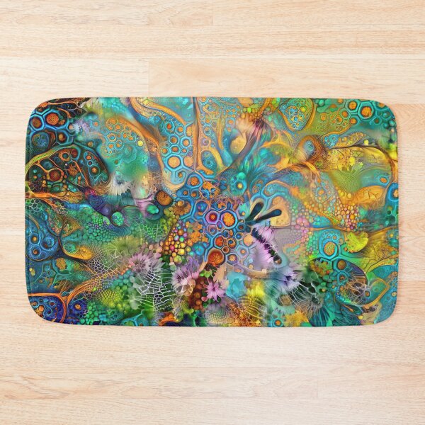 Item preview, Deepdream floral fractalize space abstraction designed and sold by blackhalt.