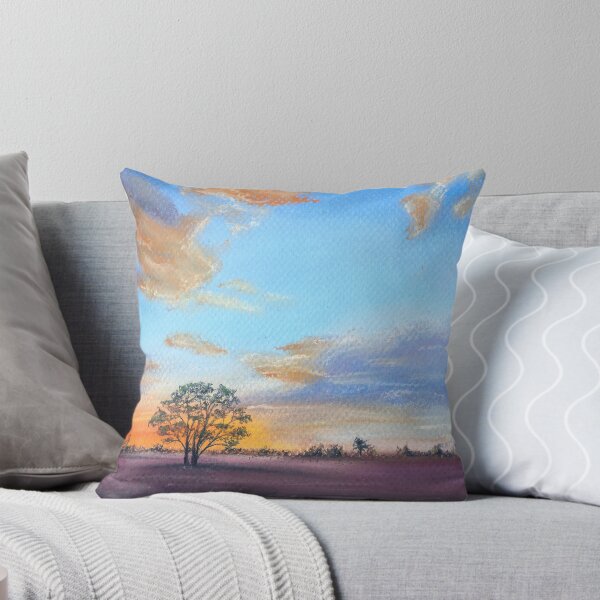 Item preview, Tree with a sunset landscape designed and sold by rosemarydrawing.