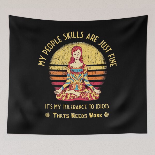 Item preview, My People Skills Are Fine I yoga lovers designed and sold by Grimbart.