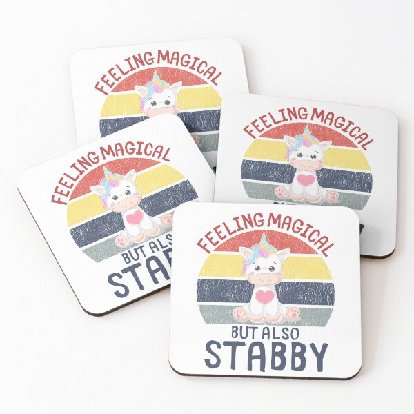 Item preview, Feeling magical but also stabby magical unicorn vintage designed and sold by OneTimeEngineer.