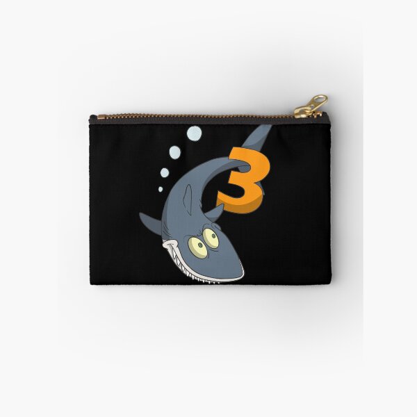 Item preview, Children's 3rd birthday present with cute shark designed and sold by Monkey Ful.
