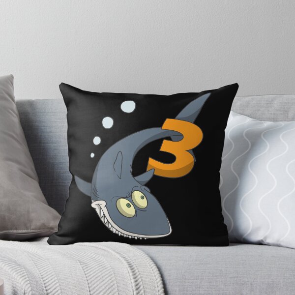 Item preview, Children's 3rd birthday present with cute shark designed and sold by Monkey Ful.