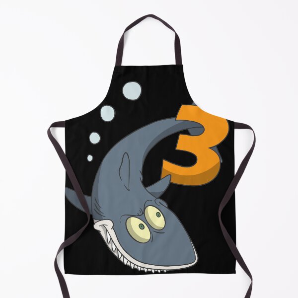 Item preview, Children's 3rd birthday present with cute shark designed and sold by Monkey Ful.