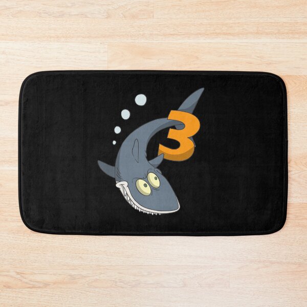 Item preview, Children's 3rd birthday present with cute shark designed and sold by Monkey Ful.