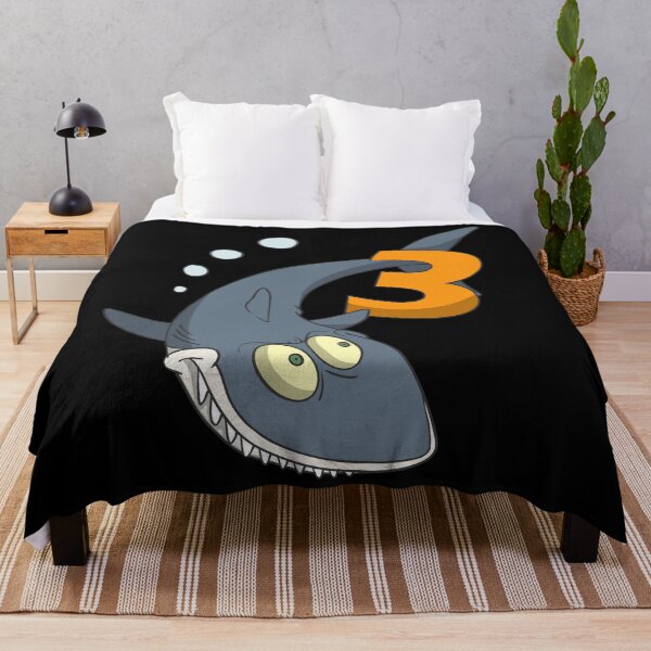 Item preview, Children's 3rd birthday present with cute shark designed and sold by Monkey Ful.