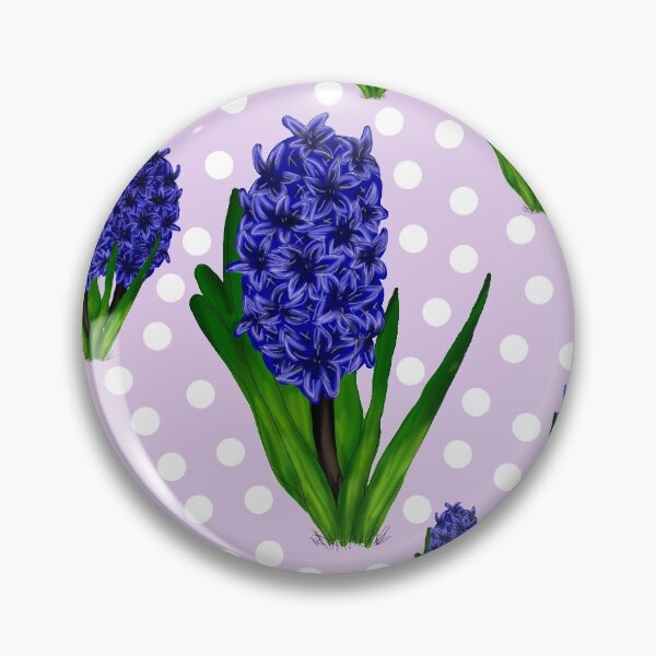 Item preview, Purple hyacinth flower pattern designed and sold by PurrfectCorner.